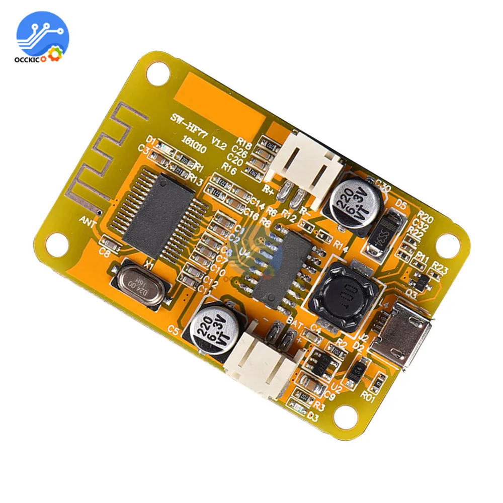 Bluetooth цифровая аудио Плата одноканального усилителя 6 Вт Micro USB мощность DIY Bluetooth Динамик Приемник звук музыкальная доска