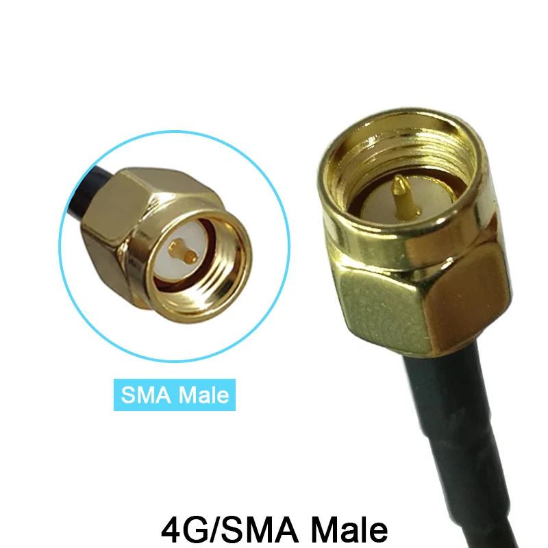 Grandwisdom 5pcs 3G 4G LTE Antenna 7dbi SMA Male Connector Aerial 698-960/1700-2700Mhz IOT magnetic base 3M Clear Sucker Antena