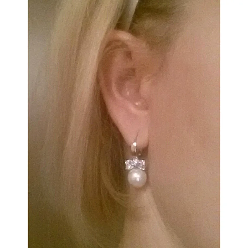 Круглые серьги из пресноводного жемчуга для женщин ювелирные изделия с жемчугом