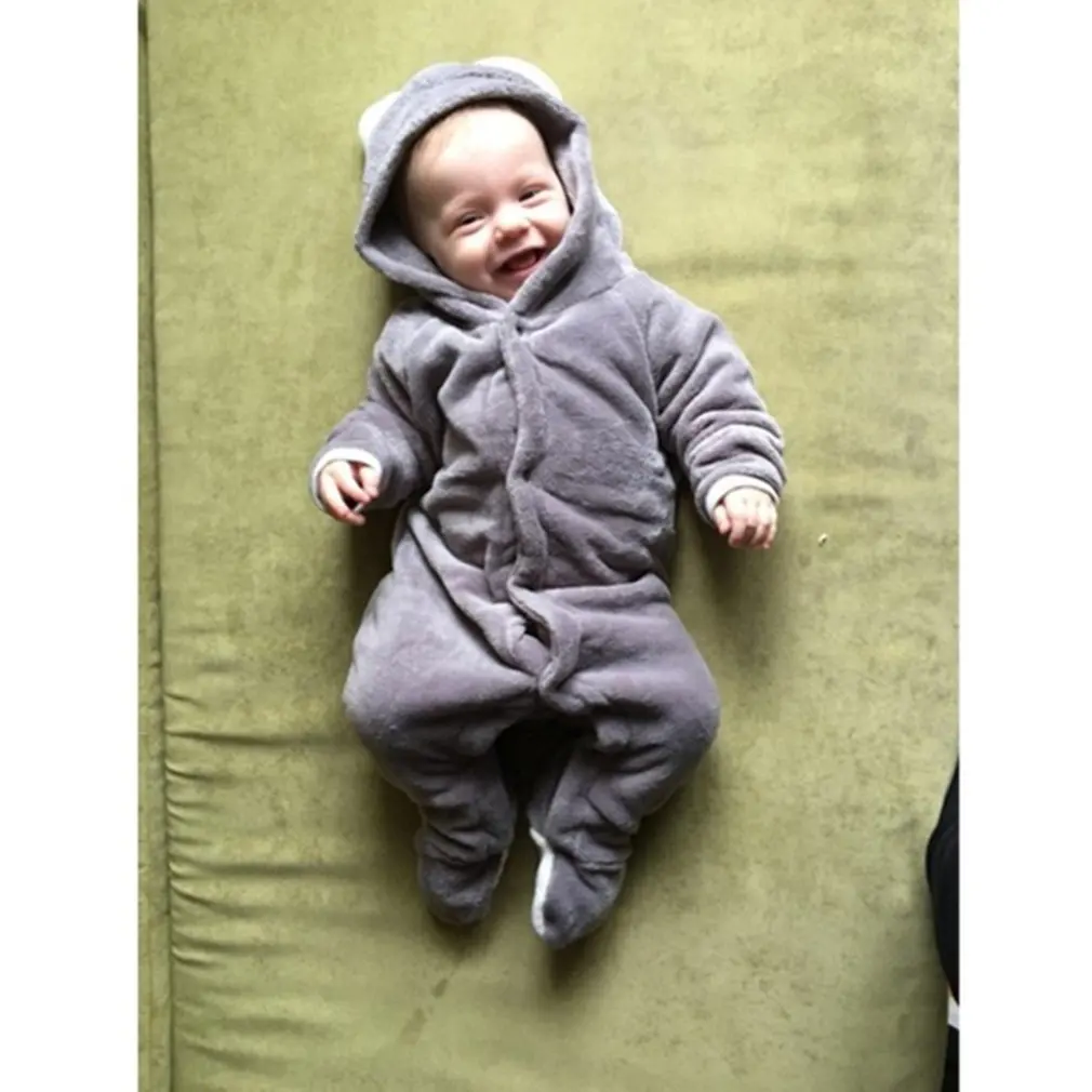 Новый детский комбинезон зимний комплект для новорожденных девочек и мальчиков