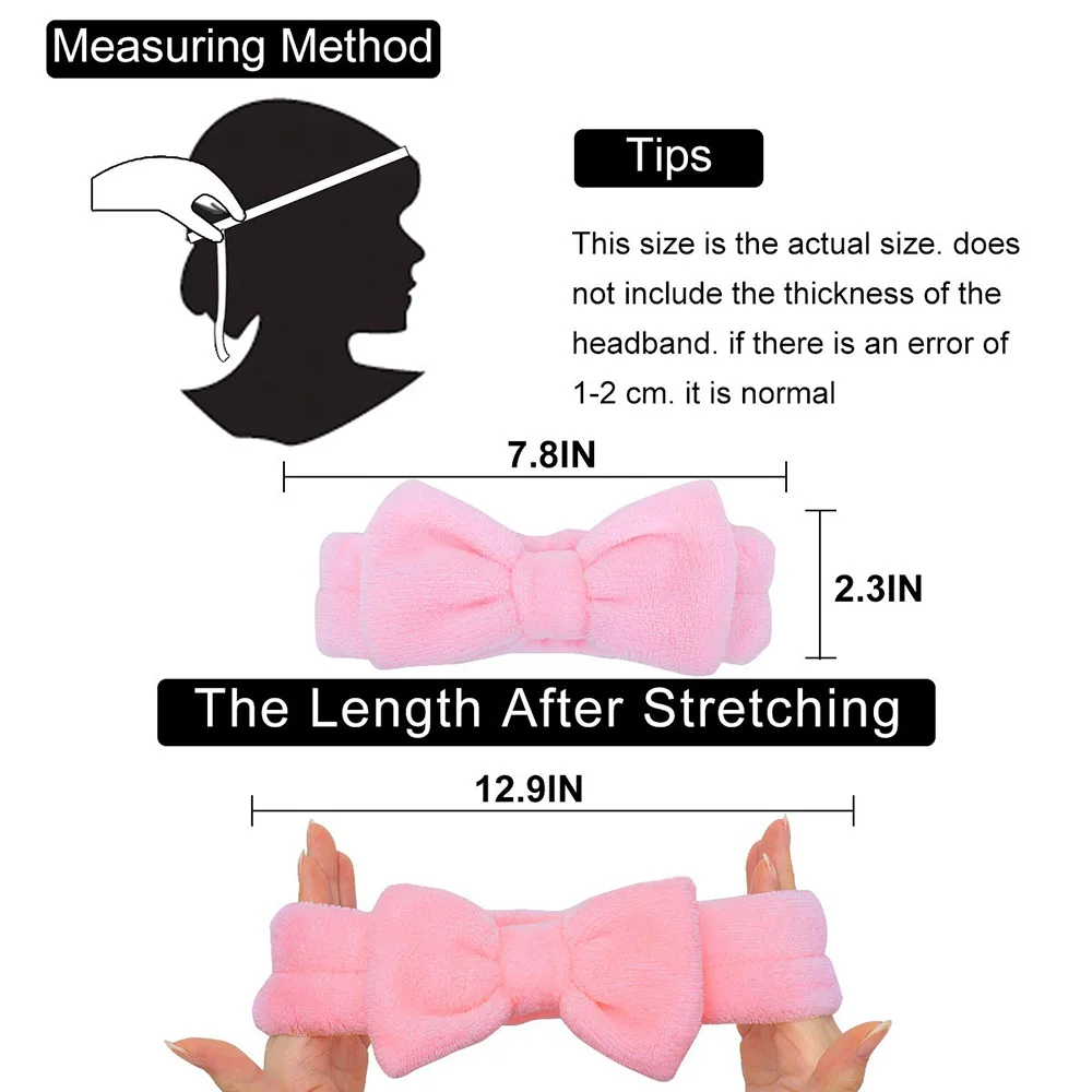 

New Soft Coral Fleece Hair Bow Headband Wash Face Makeup Bath Women Hairband Girls Hair Holder Fashion Hair Accessories Gift