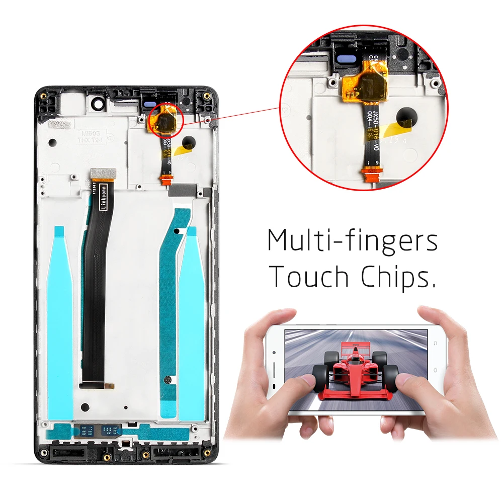 Матричный ЖК дисплей для XIAOMI Redmi 3S сенсорный экран дигитайзер полная сборка рамка