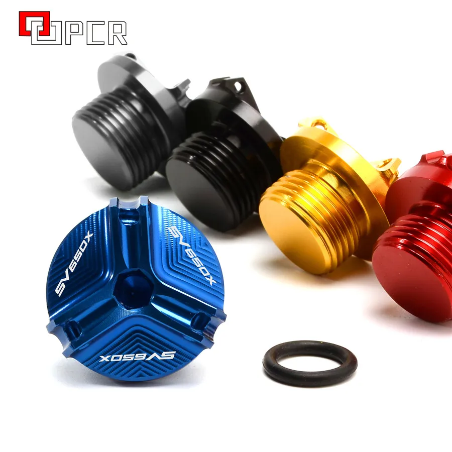 Высокое качество с логотипом мотоцикла CNC масляный наполнитель Крышка для Suzuki SV650