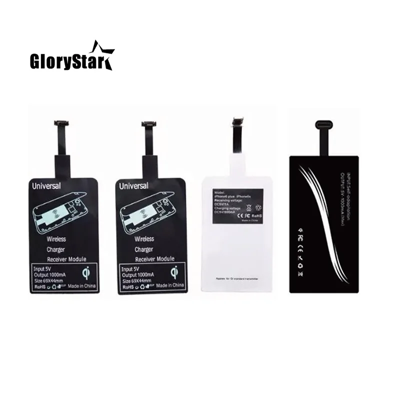 qi wireless charging kit transmitter charger adapter receptor receiver pad coil type c micro usb kit for iphone xiaomi huawei free global shipping