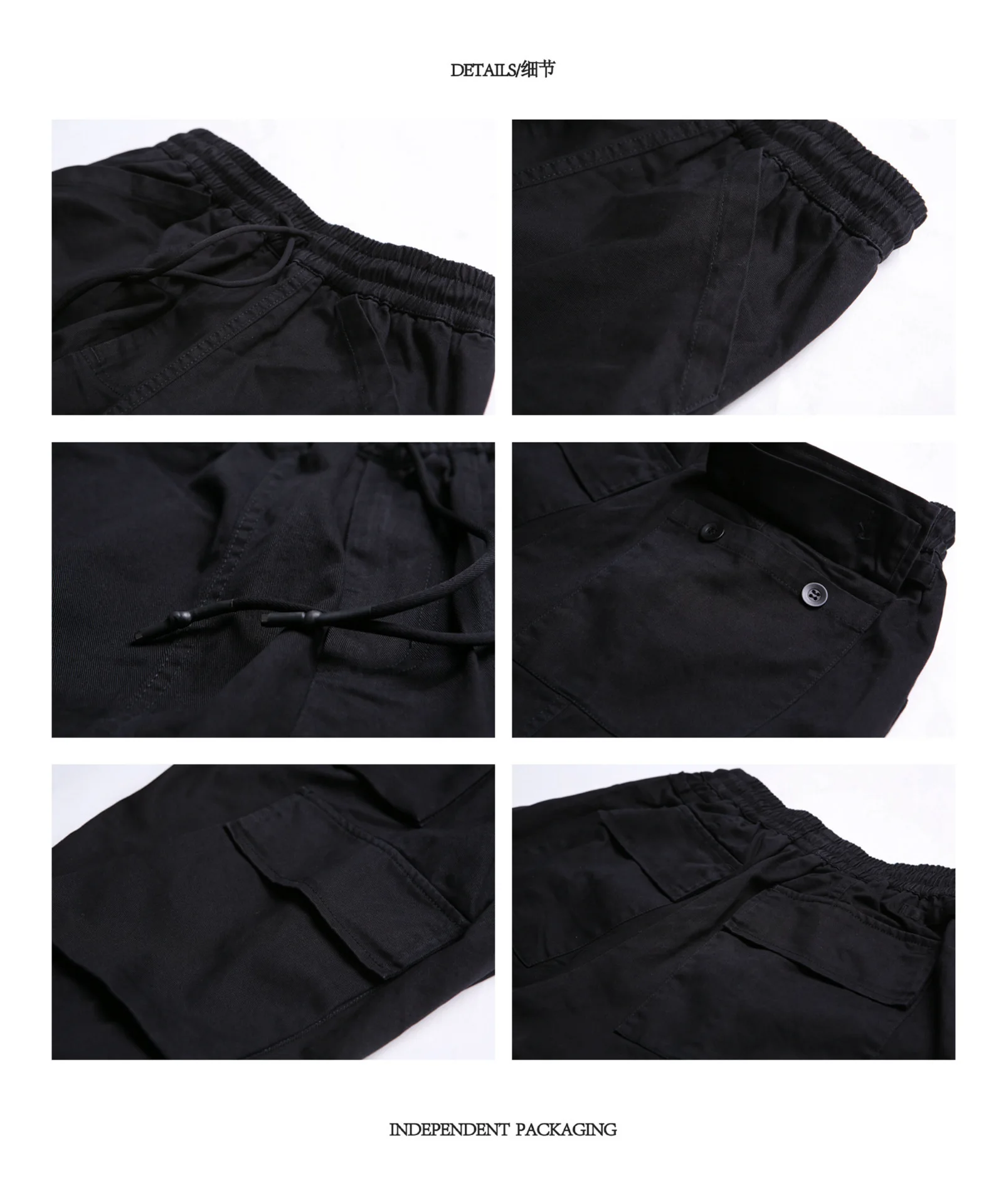 Сафари Стиль! Несколько карманов Брюки карго мужские прямые брюки эластичный