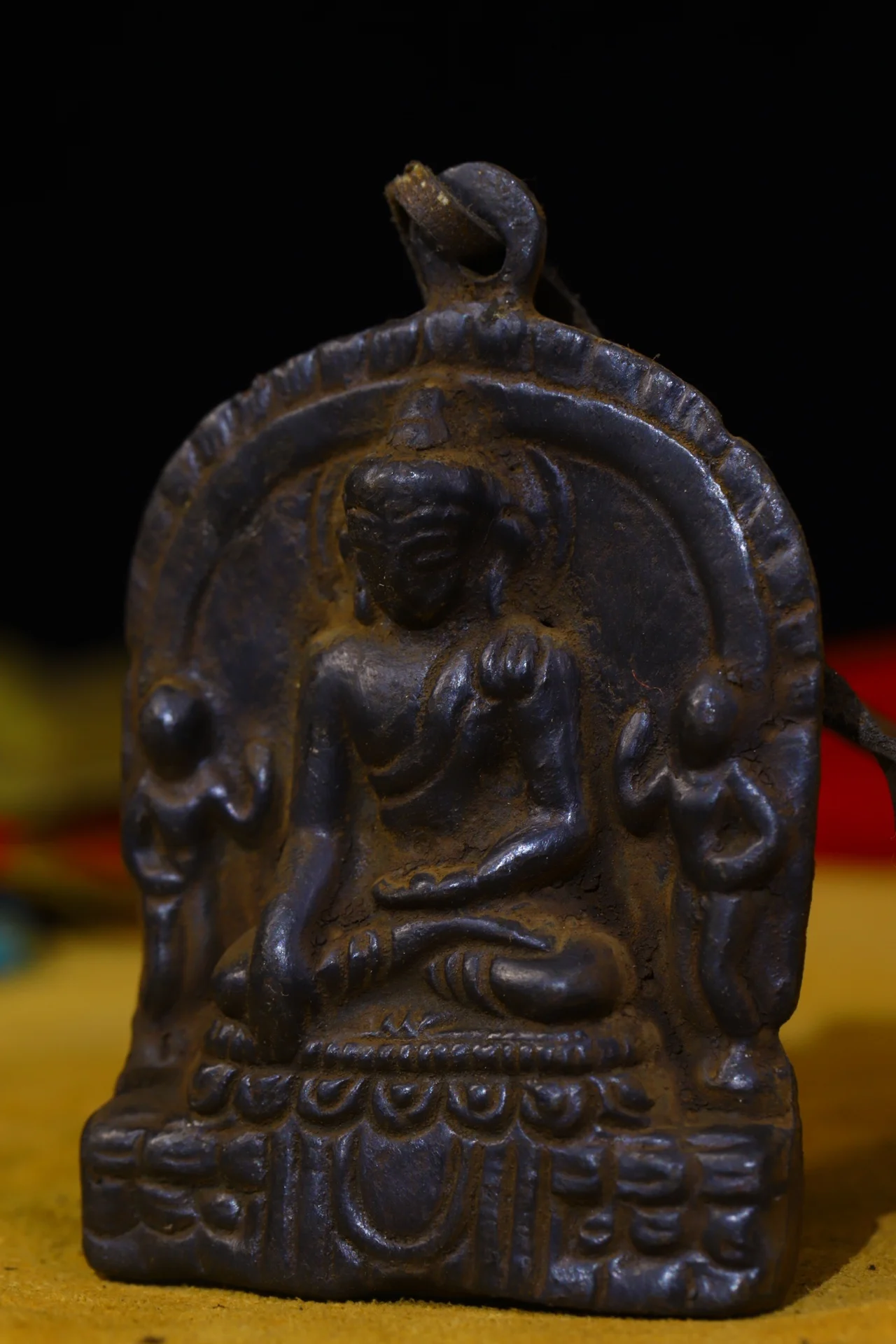 3 &quotТибет Храм старинная бронза Северной на каждый день Wei Будда Шакьямуни Амулет