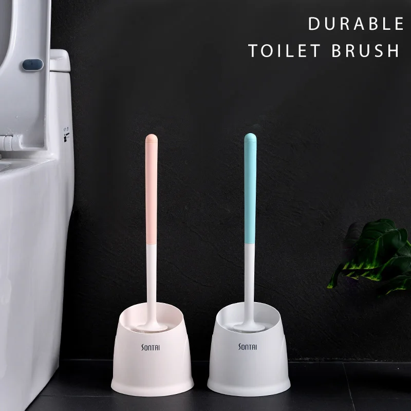 

Floor-standing Toilet Brush Set Super Cleaning Ability WC Brushes with Holders Rack Durable Bathroom Accessories Home Cleaner