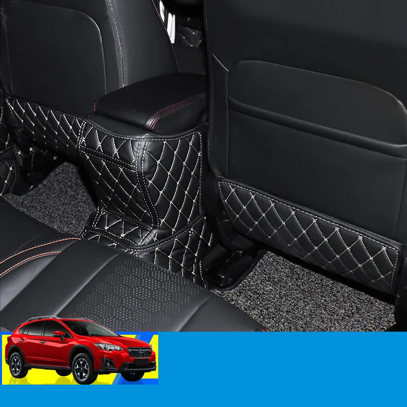 Lsrtw2017 волокно Кожа автокресло анти-удар коврик для subaru xv 2018 2019 подлокотник B пост |