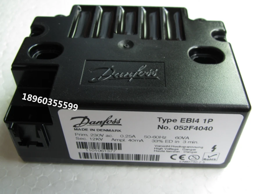 DANFOSS Danfoss 1*15/1*12 кВ трансформатор зажигания аксессуары для аппаратов сгорания EBI