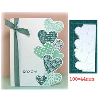 heart border lace metal cutting dies for stamps scrapbooking stencils diy paper album cards decoration embossing 2020 new