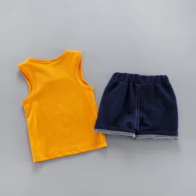 baby newborn colthes sets 2020 new summer clothing sleeveless t-shirt+shorts 2pcs infant boys outfits for bebe tracksuit |