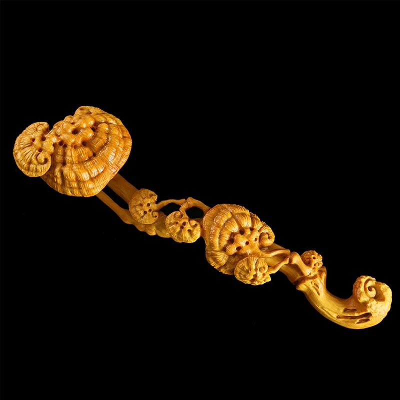 Фигурки Ganoderma Lucidum Ruyi поделки из массива дерева подарки коллекция ручной работы