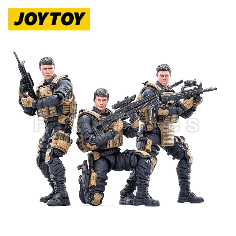 

1/18 JOYTOY 3.75inch Action Figure (3PCS/SET) People's Armed Police PAP Special Forces Anime Model Toy Free Shipping