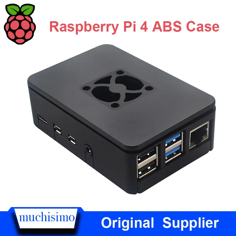 Raspberry PI 4 Модель B 1 ГБ/2 ГБ/4 Гб ABS чехол с охлаждающим вентилятором Пластиковый