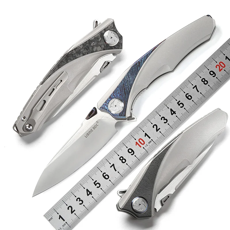 Оригинальный складной нож LiBinGEDC Raptor Flipper титановая ручка лезвие S90V походные