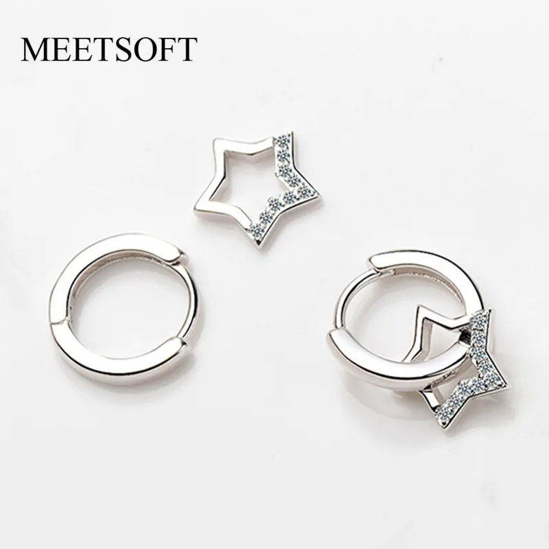 MEETSOFT тибетские серебряные антиаллергенные серьги кольца для женщин модные