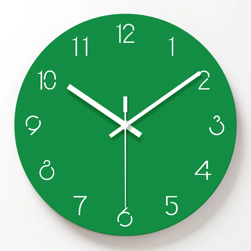 Wall Clock Simple Style Decorative Wooden 12inch Decoration Gift|Настенные часы| |