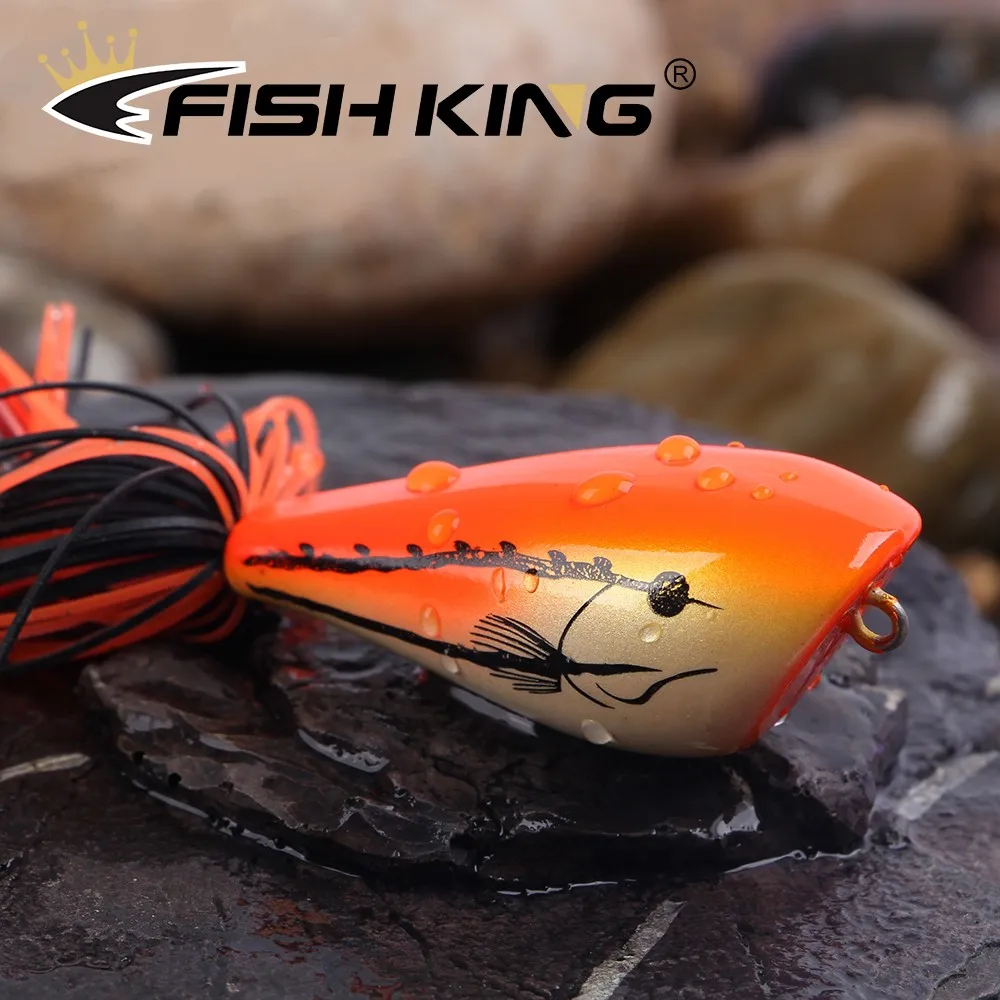 Рыболовная приманка FISH KING 90 мм/10 г жесткая окунь 1 шт. | Спорт и развлечения