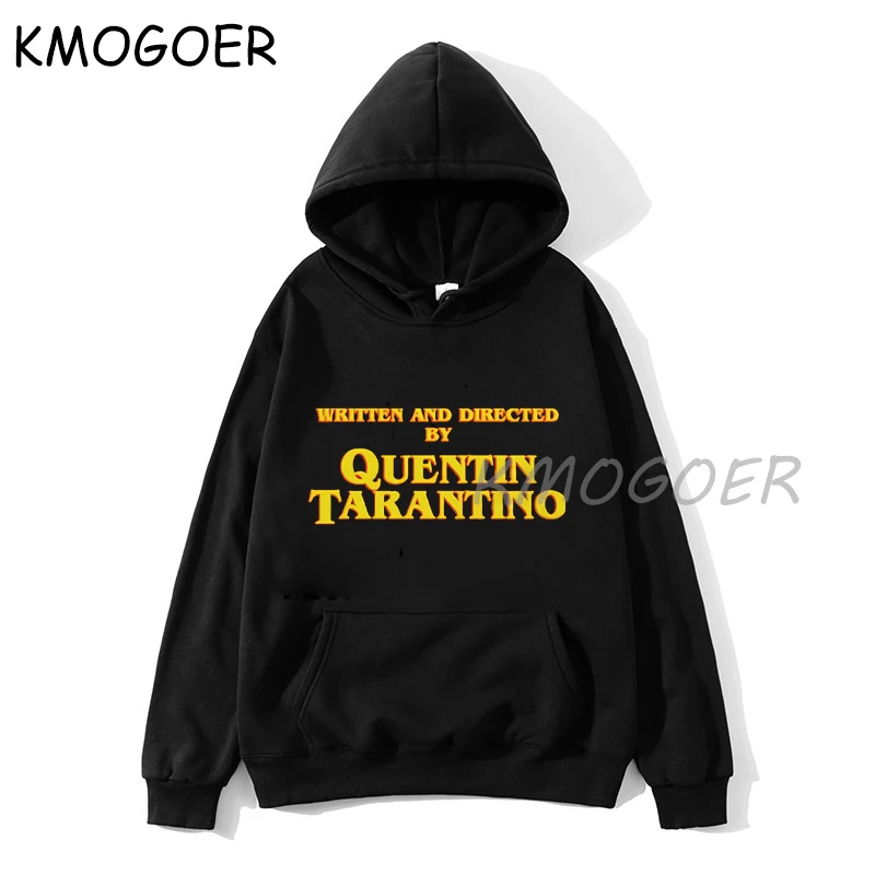 

Written and Directed Hoodie Women Quentin Tarantino Graphic Pulp Fiction Casual Sweatshirts High Quality Funny Woman Pullovers