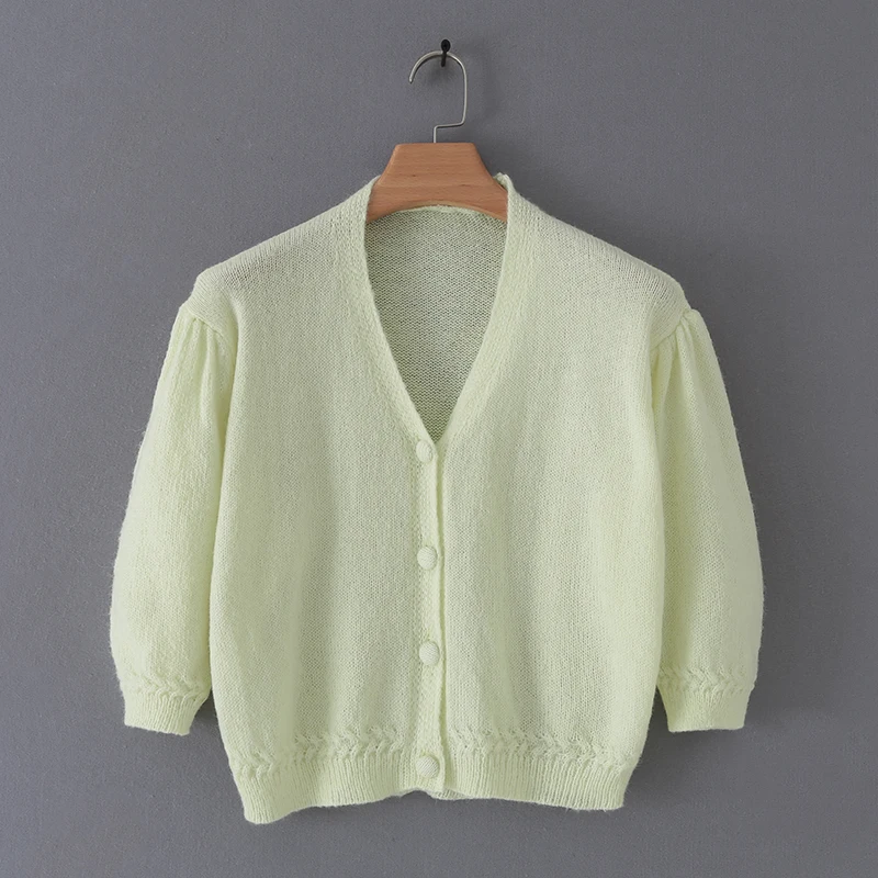Укороченный кардиган в Корейском стиле осенние свитера корейский укороченный