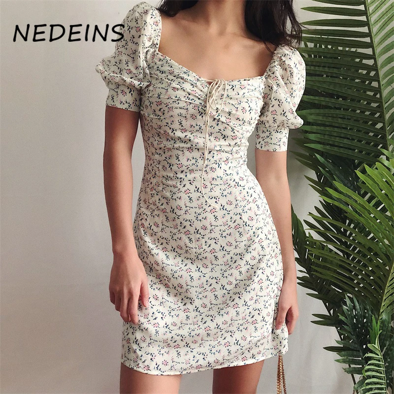 

Женское пляжное платье NEDEINS, с принтом, на бретелях с открытой спиной, в богемном стиле, Элегантное Вечерние облегающее платье, лето 2020