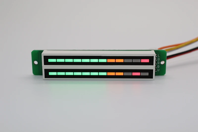 Двойной индикатор уровня 12 светодиодный стерео усилитель мощности громкость