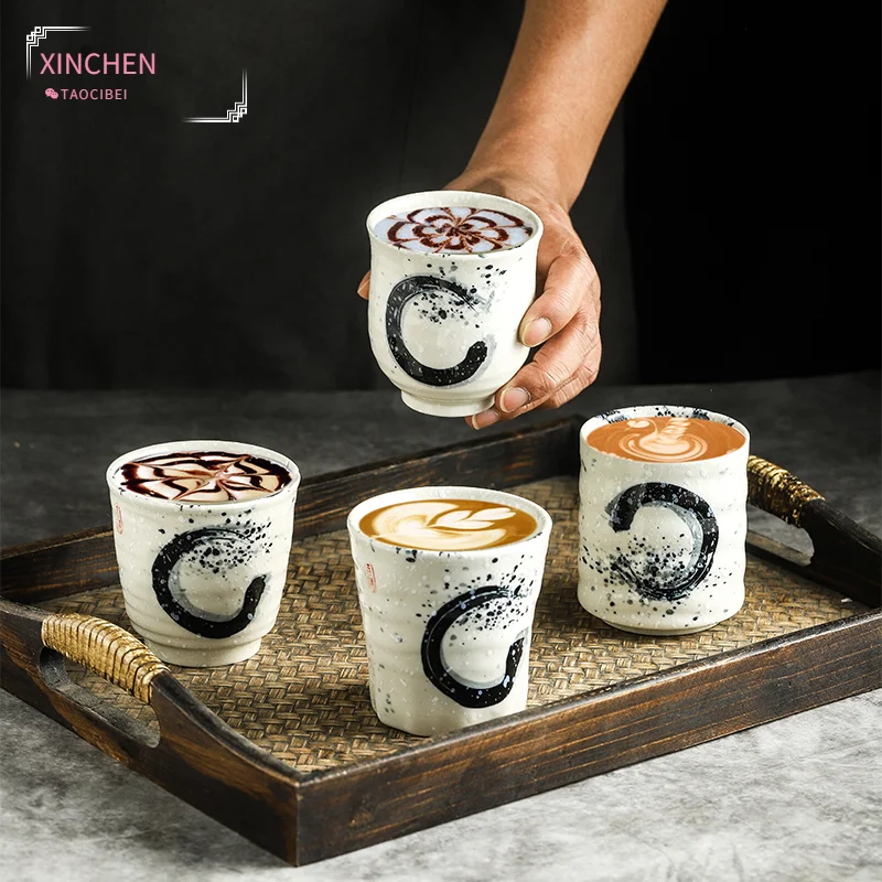 

Керамическая кофейная чашка XINCHEN 190 мл, кружка для пива, чая, стакан для виски, посуда для напитков, керамическая чашка для латте, специализир...