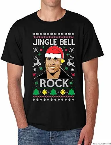 Allntrends Мужская футболка Jingle Bell Rock модная уродливая Рождественская крутая (2XL