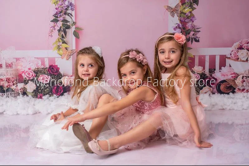 

Mehofond Photography Background Colorful Flowers Birthday Party Baby Shower Newborn Child Portrait Photophone Photo Backdrops
