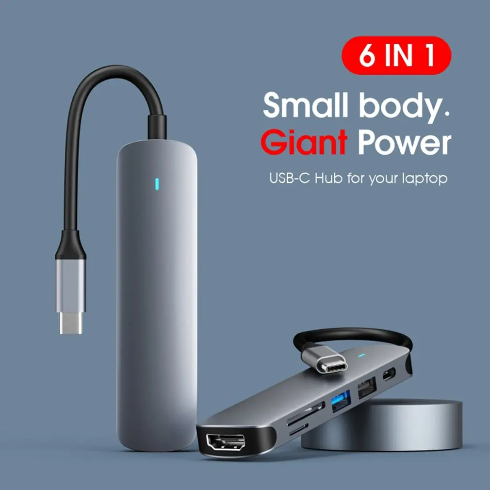 

Usb-хаб 7 в 1, Usb 3,0 Otg 4K 60 Гц, HDMI