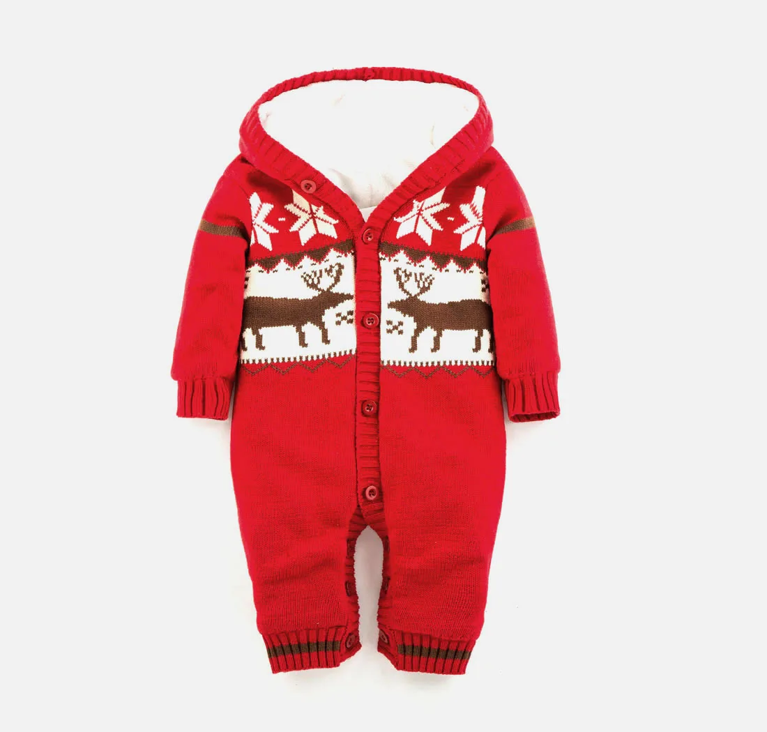 

Red 70cm18m Christmas elk Baby Plush bodysuit baby romper