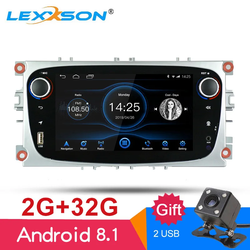 Автомагнитола с восьмиядерным процессором 2 ГБ + 32 Android 8 1 для Ford Focus Mondeo Galaxy S max