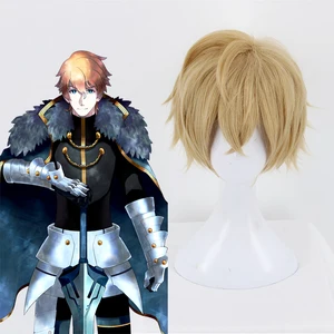 Game FGO Fate Grand Order Cosplay Wigs Sir Gawain Cosplay Hair Wig Heat Resistant Synthetic Wig Halloween Party Cosplay Wigs