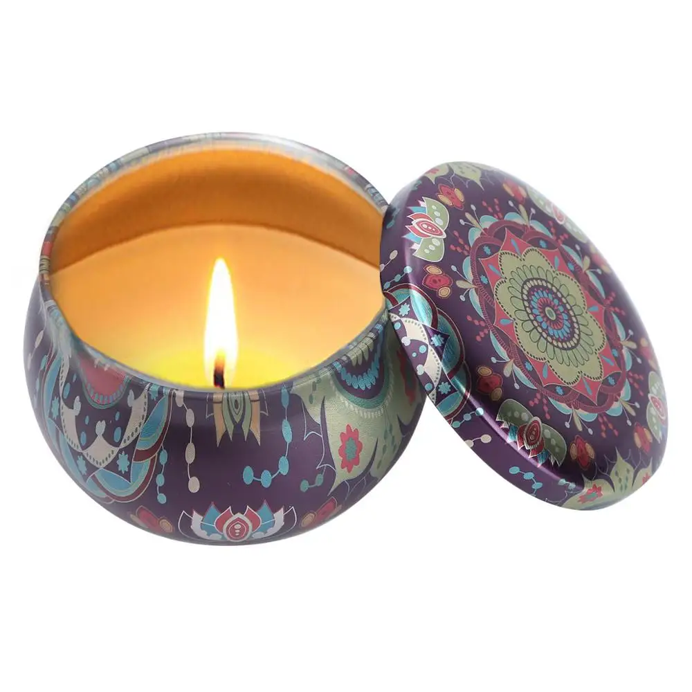 Набор из 6 банок для свечей и воска винтажный Европейский Мини чехол хранения