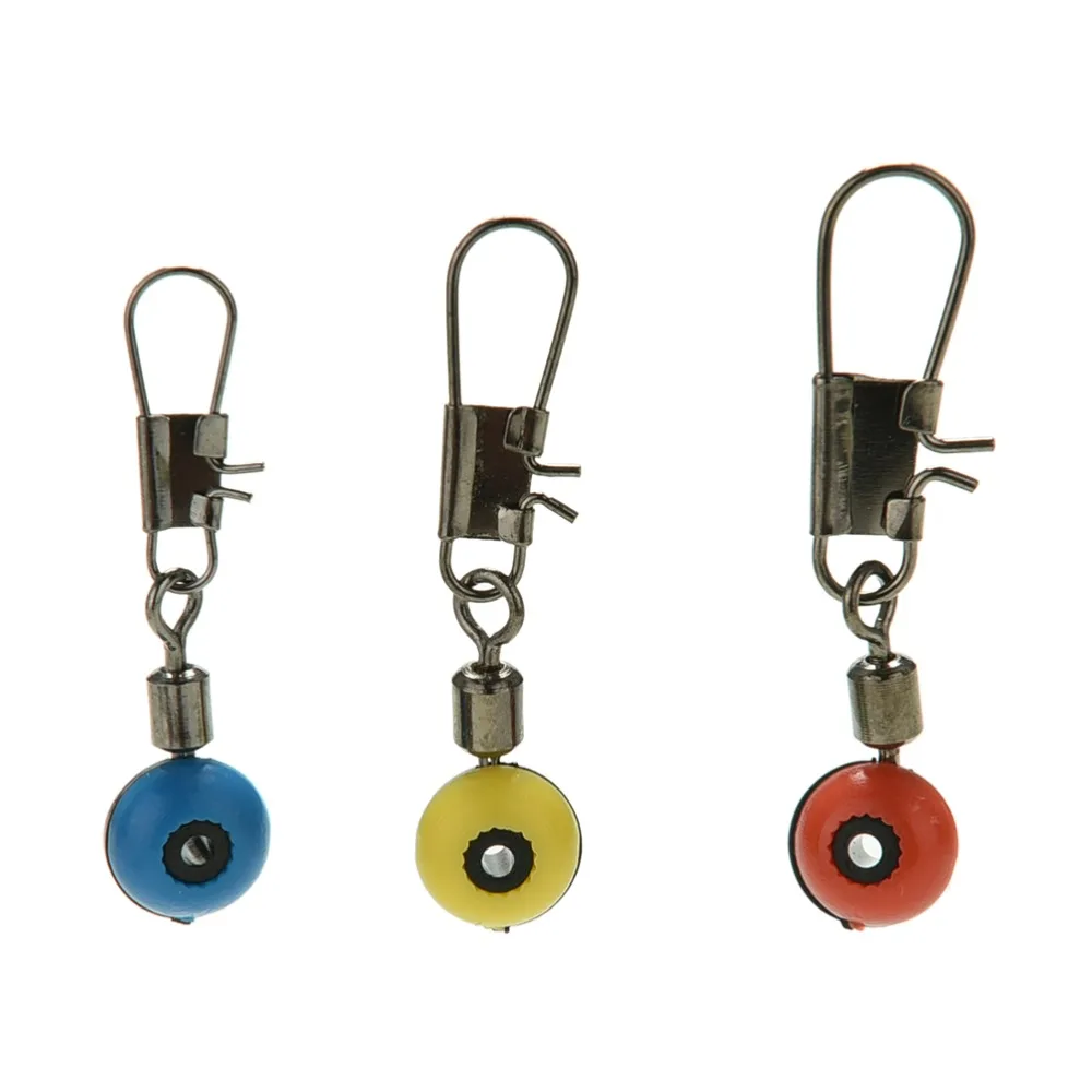 

20Pcs S/M/L Space Beans Fishing Connector Float Connector Rolling Swivel Fishing accessories Fishing Tackle Tool