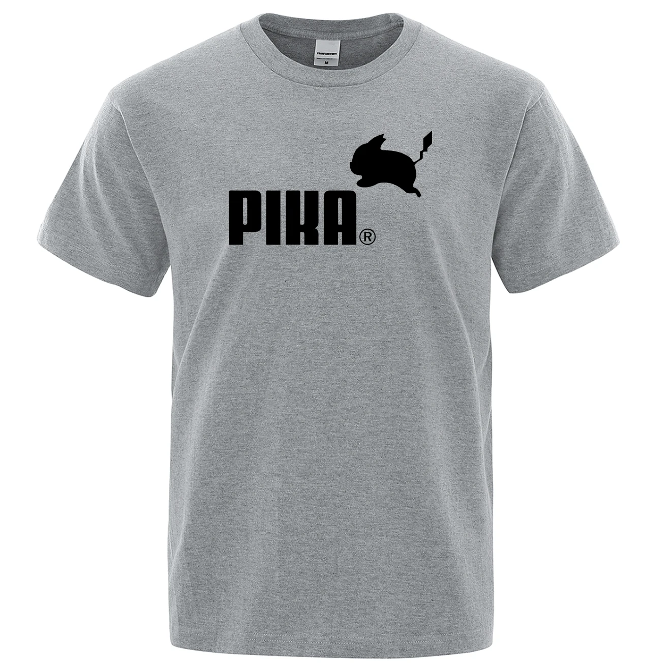 Летняя новая футболка Pika, мужские футболки с японским Аниме Покемон, футболки с Пикачу для мальчиков, хлопковая футболка с коротким рукавом, мужские повседневные футболки, топы