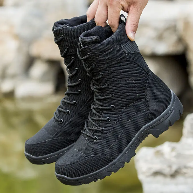 Летние уличные высокие вспомогательные ботинки тактические боевые пустынные
