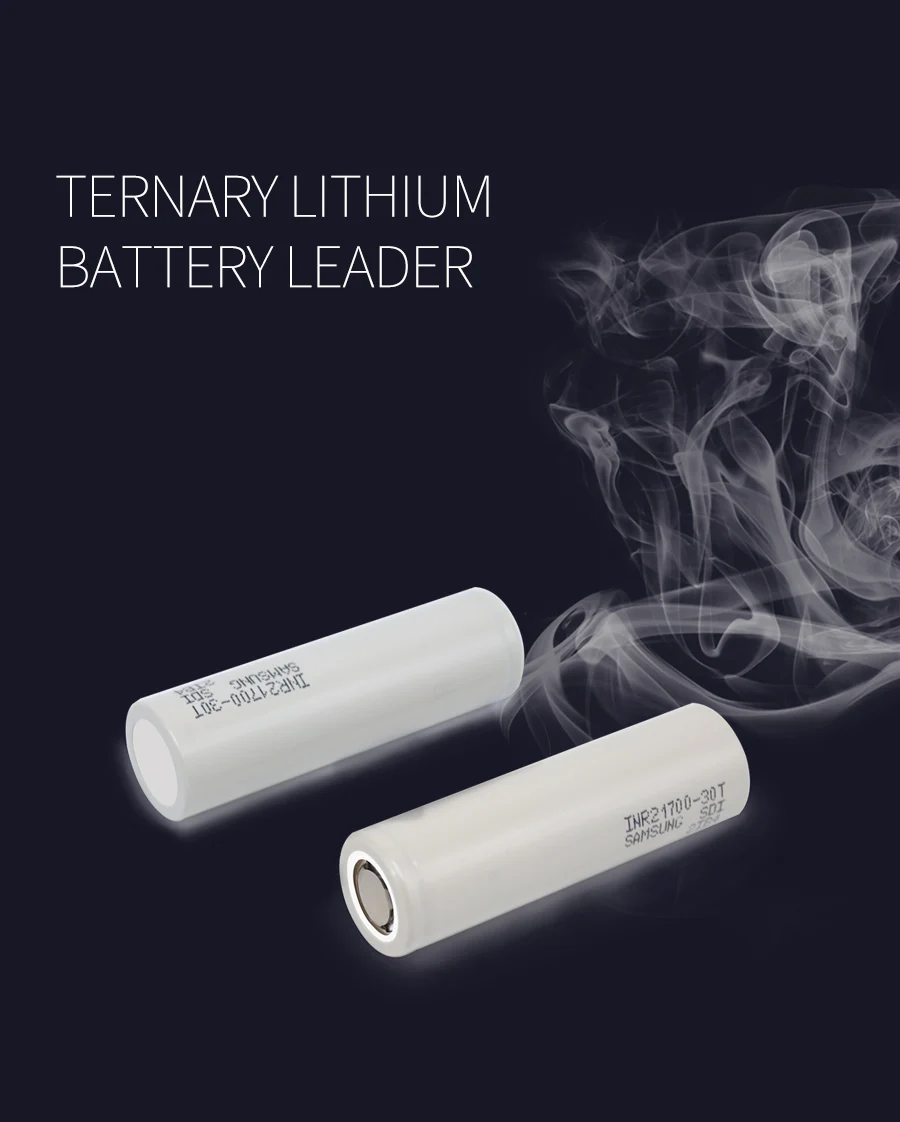 INR21700-30T 30T 21700 3000mah 35A 3,7 V аккумуляторная батарея с плоским верхом PK NCR21700A для samsung