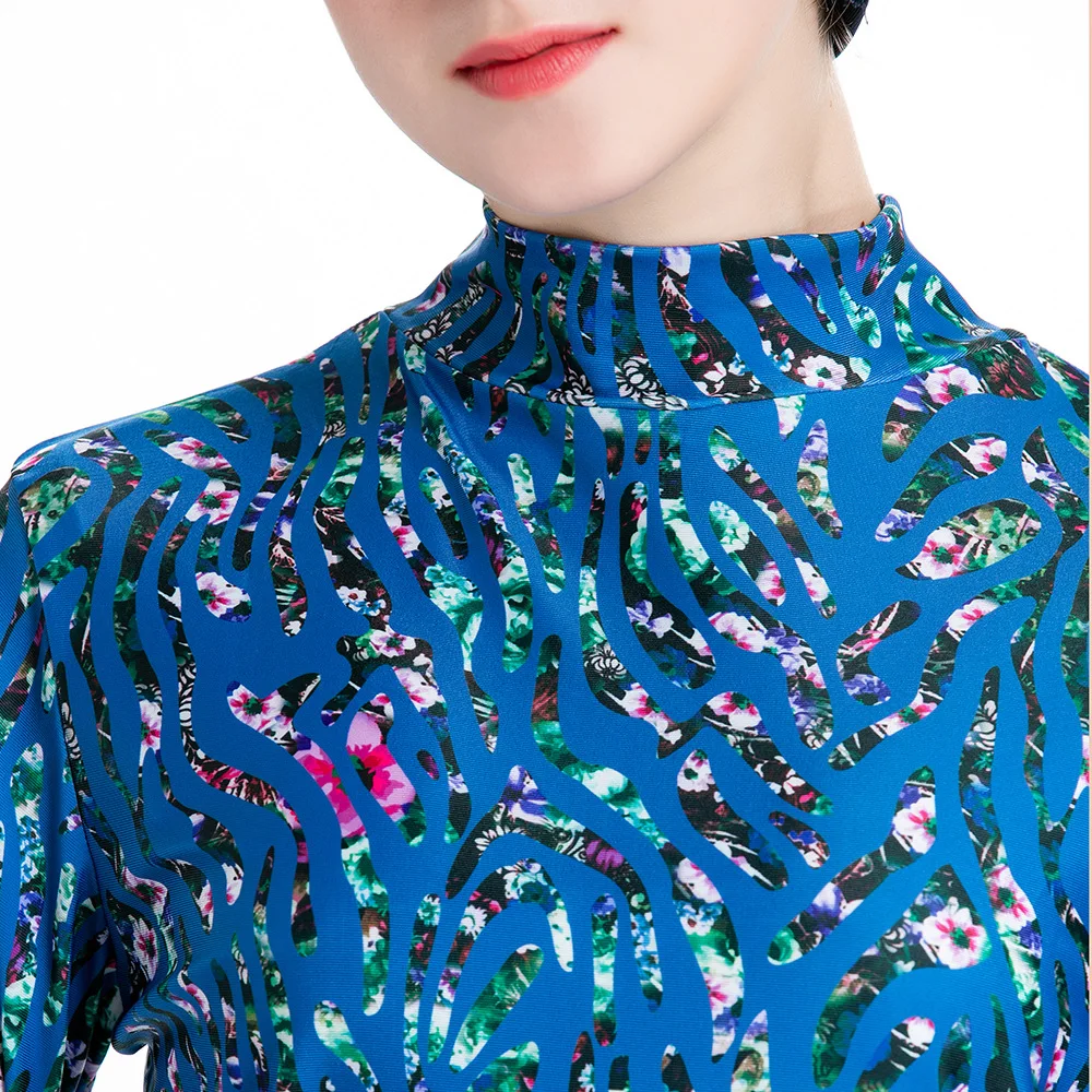

2021 new Digital printing Middle burkini East conservative Hui wish sunscreen three piece swimsuit islamic clothing women