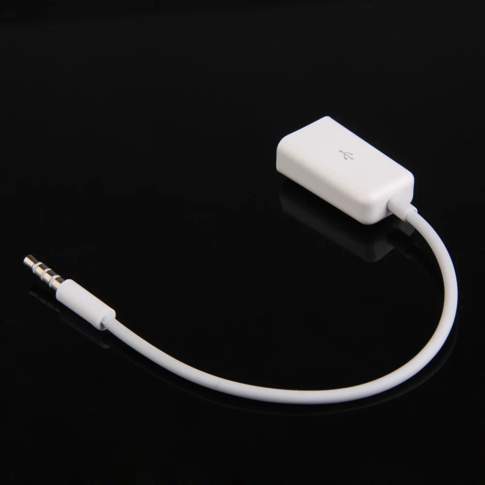 Белый синхронизация 3 5 мм Мужской AUX вспомогательный аудио разъем USB Женский