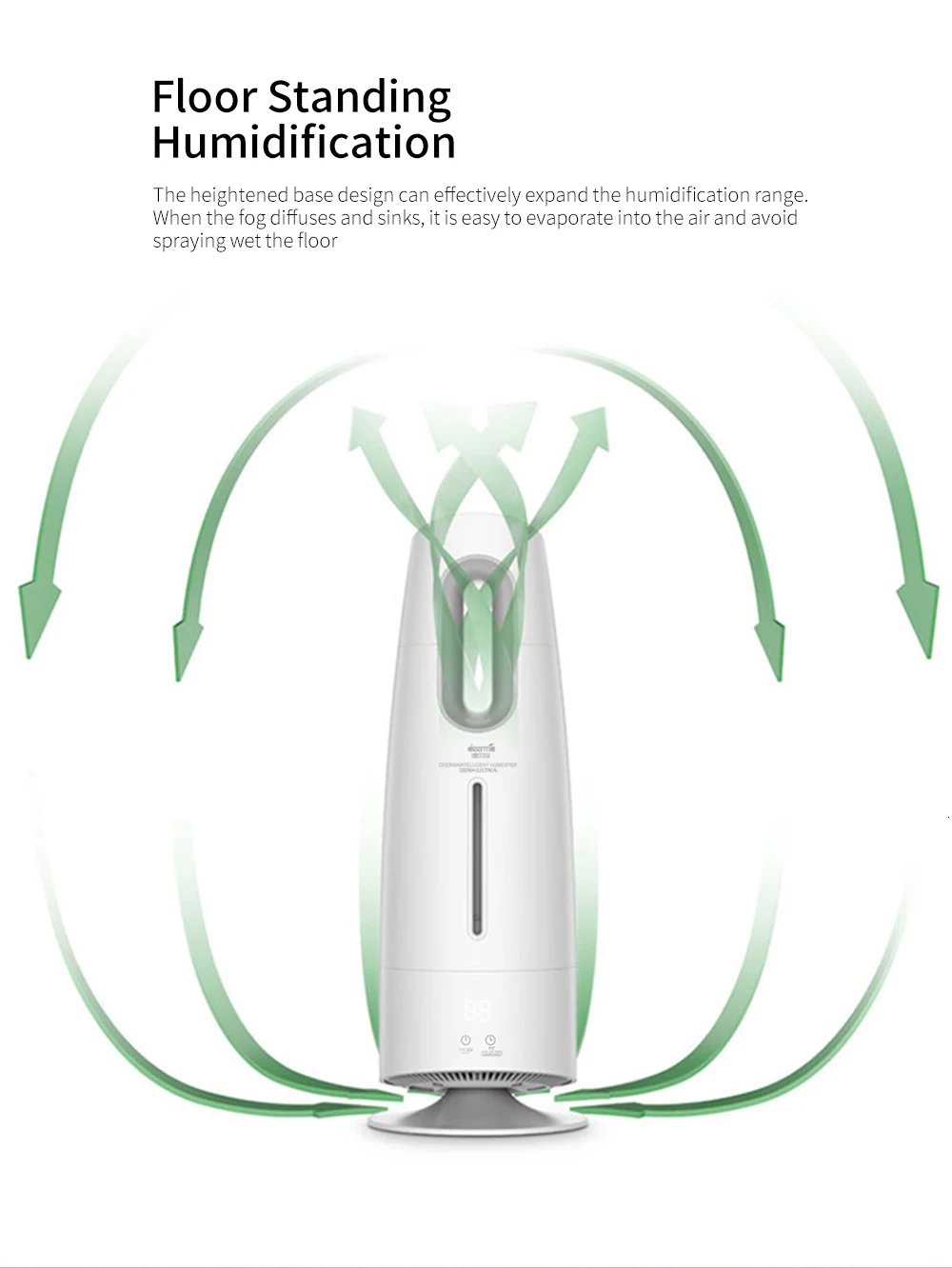 Xiaomi Home Deerma увлажнитель воздуха тумана с сенсорным экраном 4l масляный диффузор для очистки воздуха с кондиционированным воздухом офисный домашний