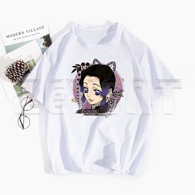 Футболка Kimetsu No Yaiba с изображением призрака клинка камадо короткими рукавами