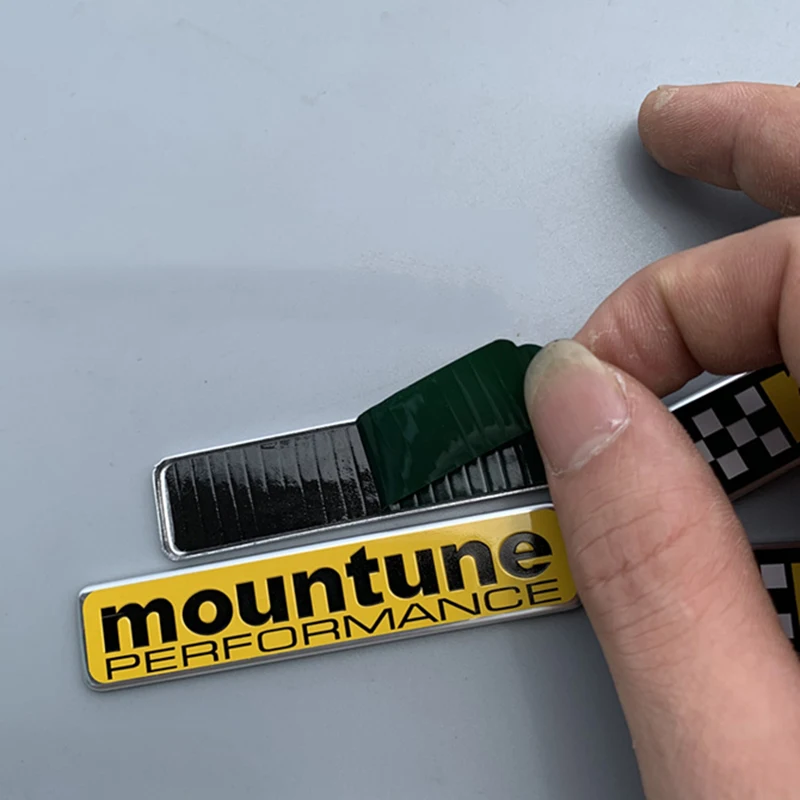 Yellow M Badge Emblem Label Bar for Ford Fiesta Mountune Performance Flag Logo Car Styling Refitting ST Upgrade Trunk Sticker | Автомобили