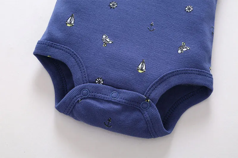 5 шт./Лот детское хлопковое боди с коротким рукавом| |