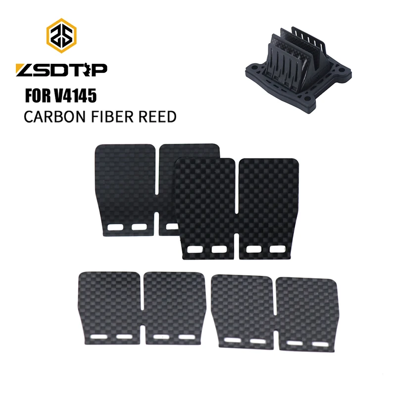 ZSDTRP 12/20 шт. V4145 мотоцикл для мотокросса углеродное волокно Впускной тростниковый клапан тростниковая пластина для Yamaha Blaster все годы гонки