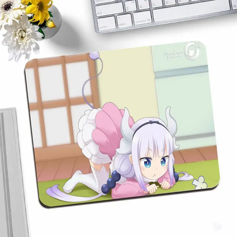 Анимационный комикс японский игровой коврик для мыши манга Kanna Kamui Dragon милый