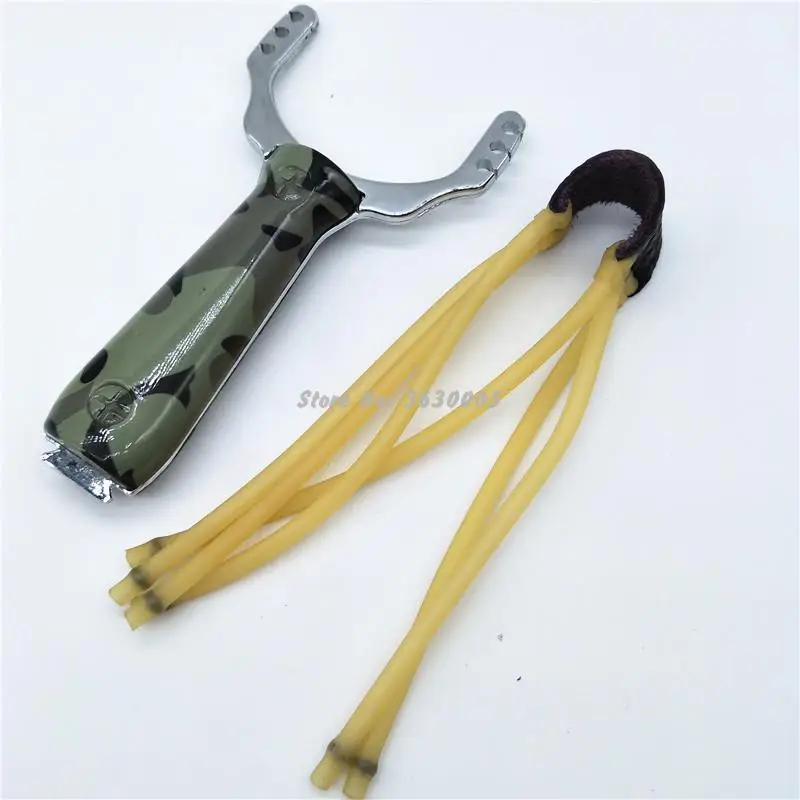 

Новый профессиональный Slingshot Sling shot из алюминиевого сплава Slingshot Catapult Камуфляжный бант, не спешите играть на открытом воздухе