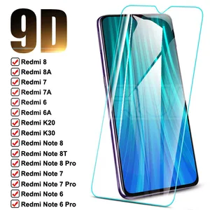 9d protective glass for xiaomi redmi note 8t 8 7 6 pro tempered screen protector redmi 8 8a 7 7a 6 6a k20 k30 safety glass film free global shipping