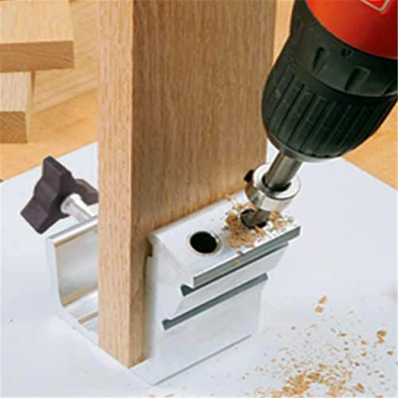 

47Pcs Positioner Pocket Jig Kit Heavy Duty Aluminum Pocket Hole Jig Woodworking Punch Locator Tool