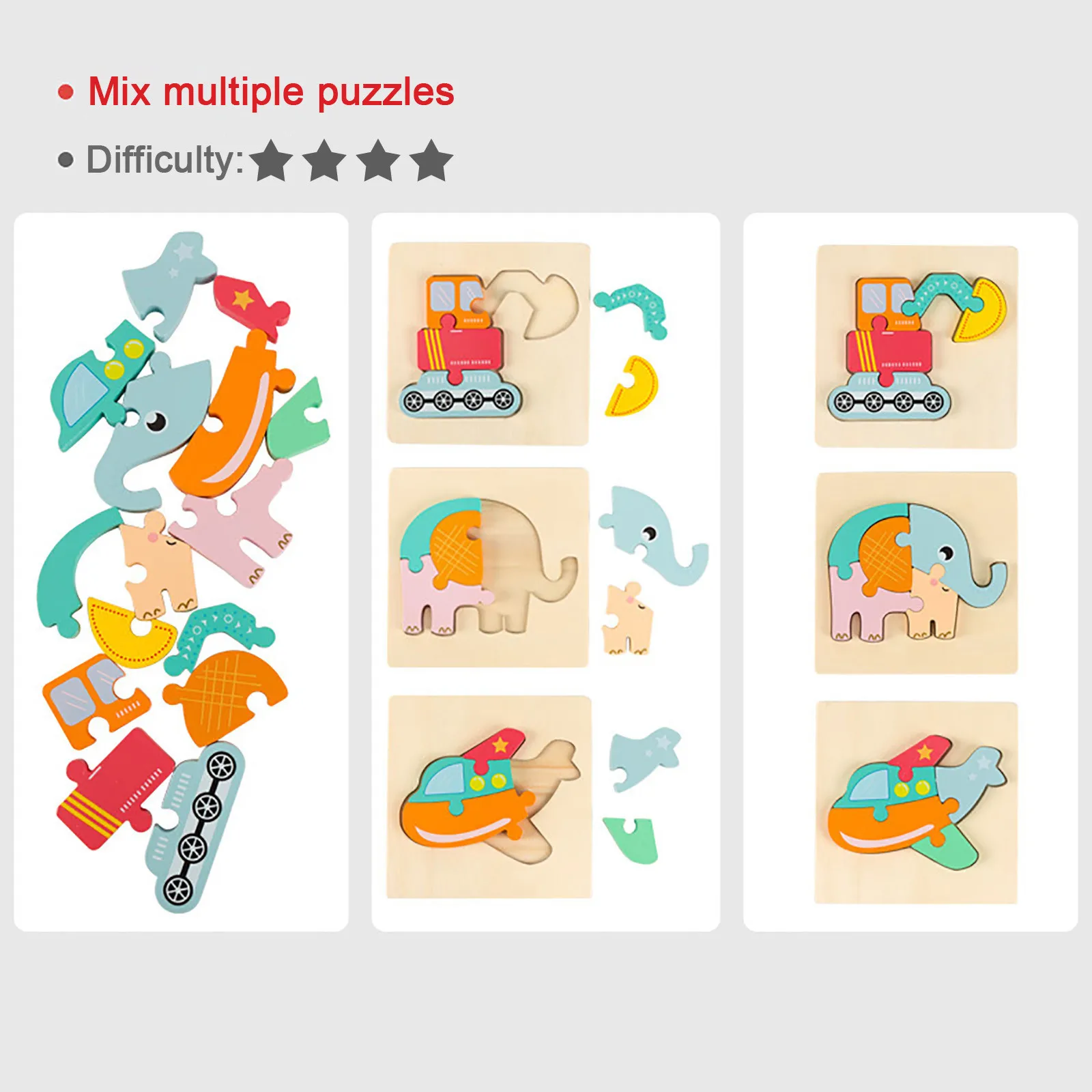 

Funny Infant Puzzle 3d Building Block Assembly Early Education Puzzle Toys For Children Kids Funny Gift Juguetes